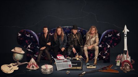 De fire medlemmer af rockbandet D-A-D